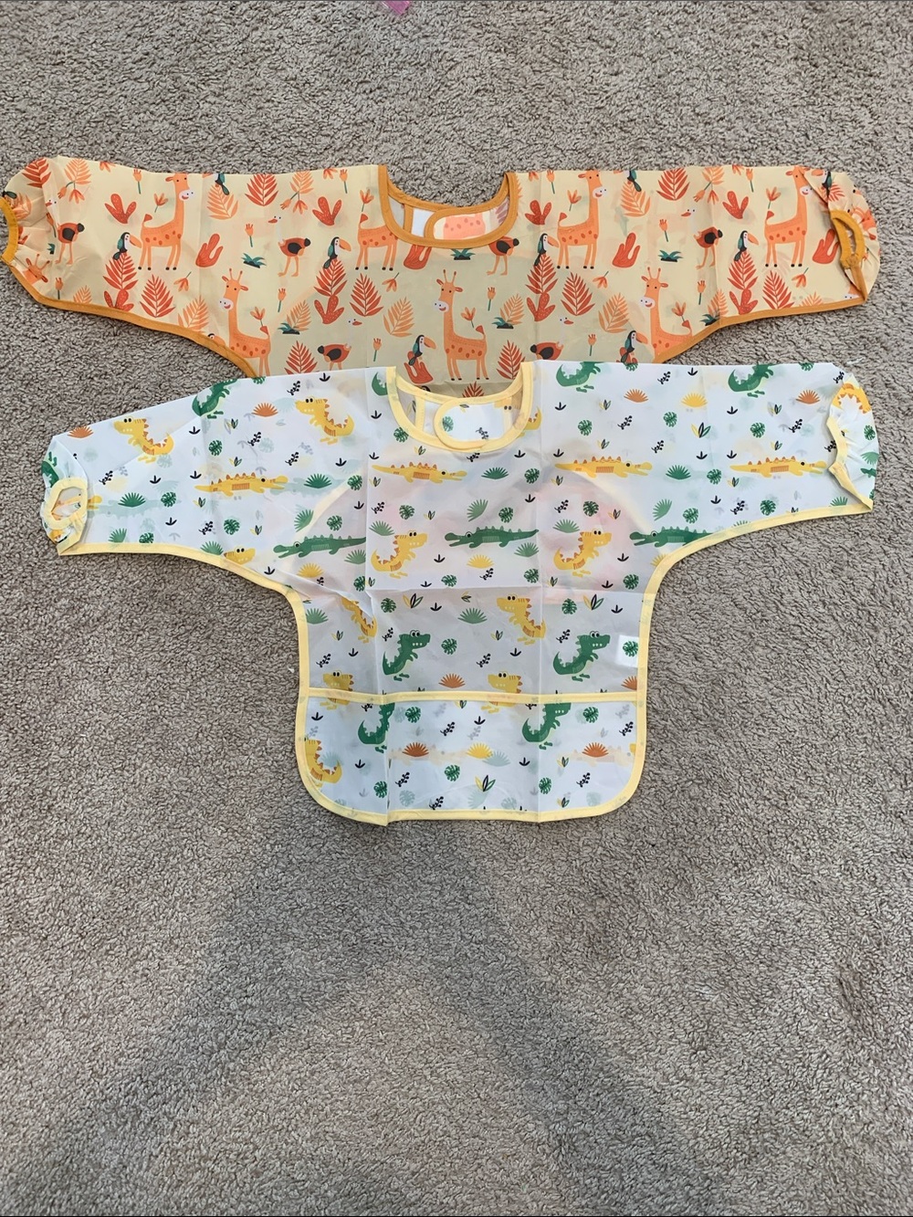 NWOT Long Sleeve Full body baby bibs